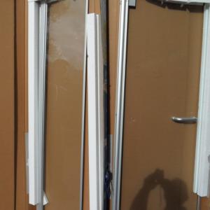 Sealskin douche deur met vaste wand, glas, 120cm br (a15)44