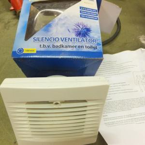 Ventilator voor bad of toilet, 220v extra stil (a37)45
